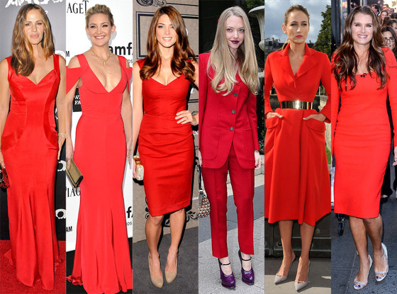 Ladies in Red, Jennifer Garner, Kate Hudson, Amanda Seyfried, Ashley Greene, Leelee Sobieski, Brooke Shields Ladies in Red, Jennifer Garner, Kate Hudson, Amanda Seyfried, Ashley Greene, Leelee Sobieski, Brooke Shields